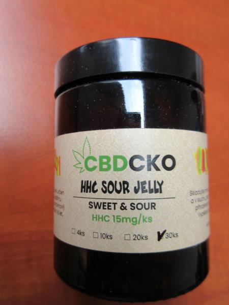 CBDCKO HHC SOUR JELLY, SWEET & SOUR, HHC 15 mg/ks, 30ks