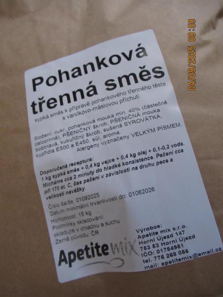 Pohanková třenná směs á 15 kg