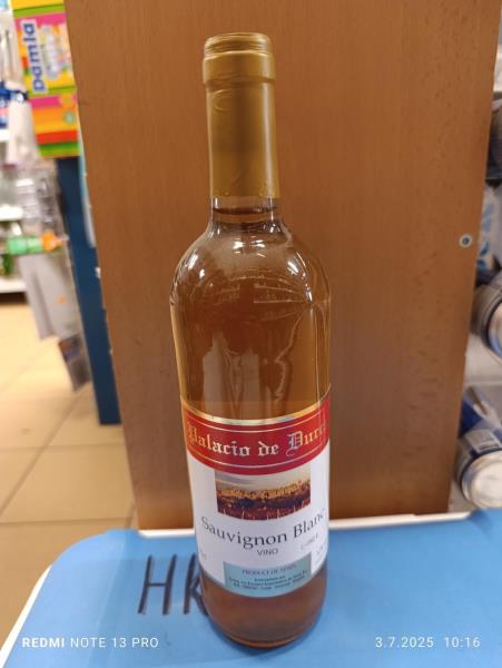 SAUVIGNON BLANC – bílé suché víno, země původu: Španělsko, alkohol: 12% obj.