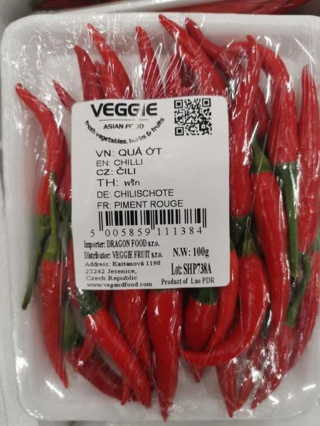 VN: QUẢ ỚT; EN: CHILLI; CZ: ČILI; TH: พริก; DE: CHILISCHOTE; FR: PIMENT ROUGE